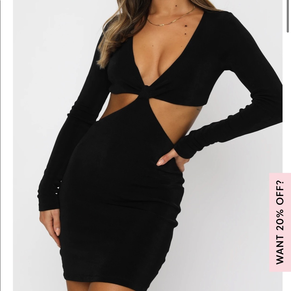Make it up mini dress in black XS